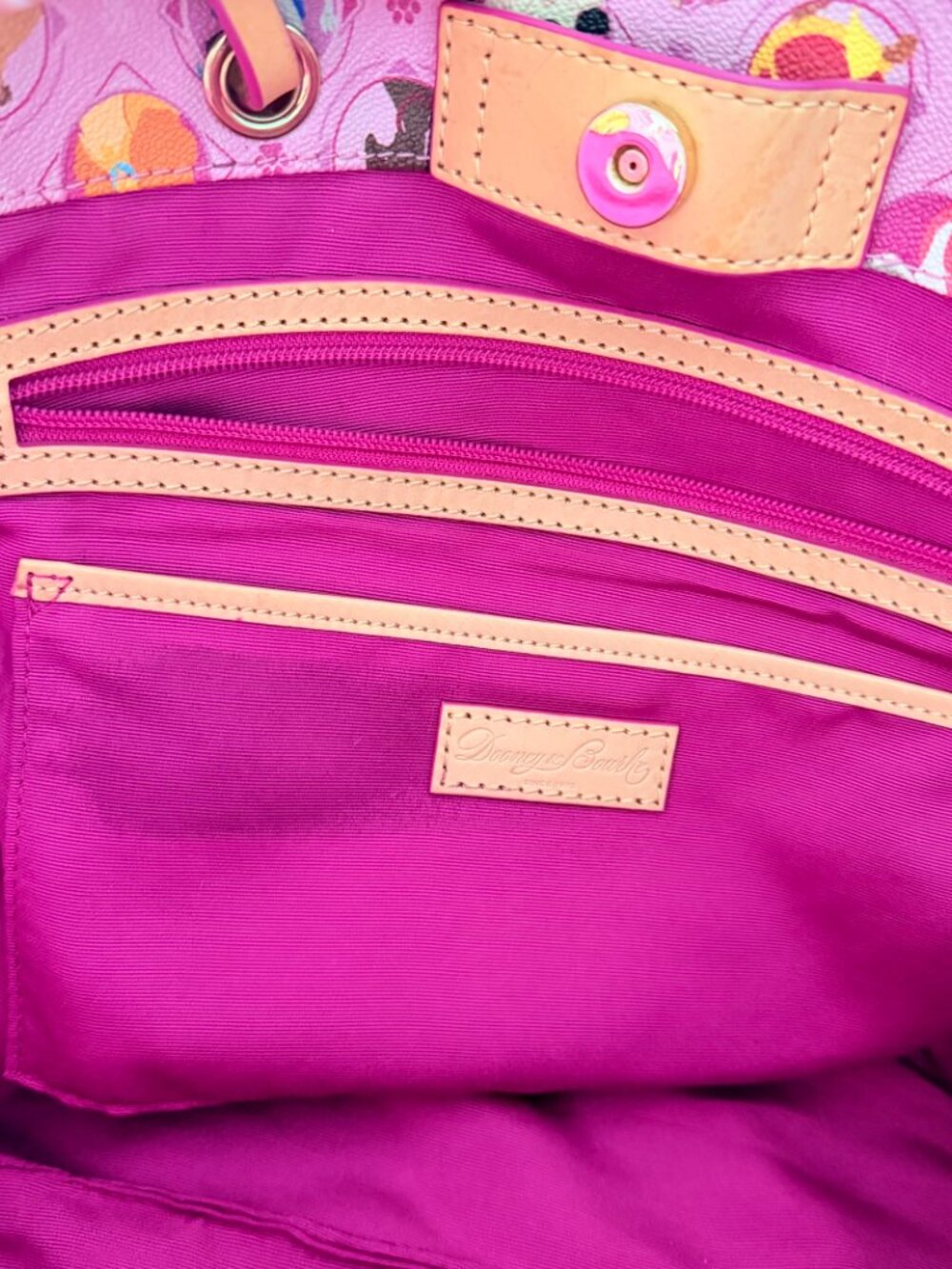 ๐ถ Disney Dooney & Bourke Pink "Disney Dogs" Tote ๐ถ - Picture 12 of 12